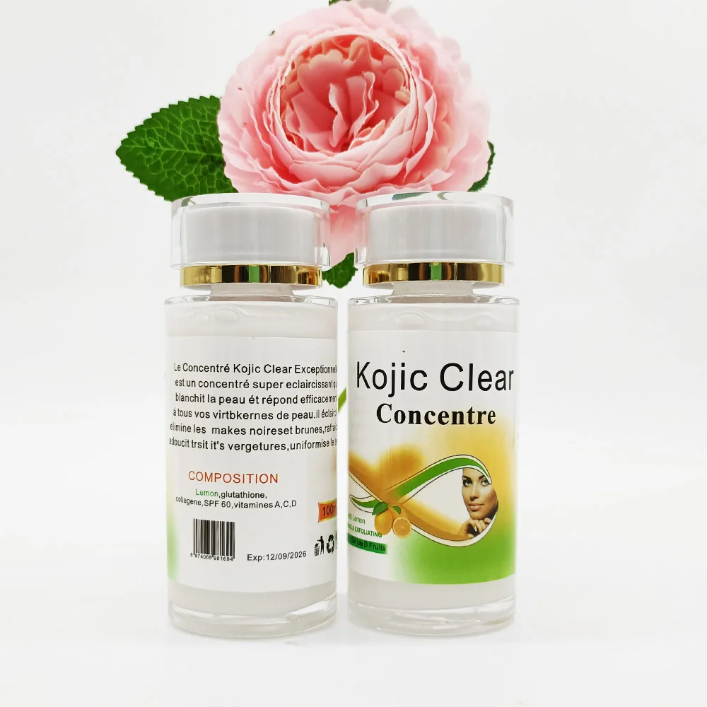 

Natural Kojic Clear Concentre Removing Black And Brown Marks Whitening Exfoliating Skin Care Serum Product With Gluta Collagen