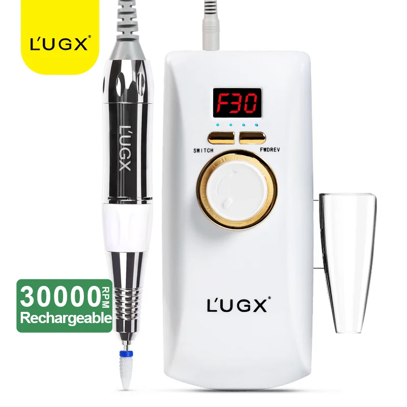 

L'UGX Electrix Rechargeable Manicure Pedicure Portable 30000 Rpm Strong Drill Nail Art Machine