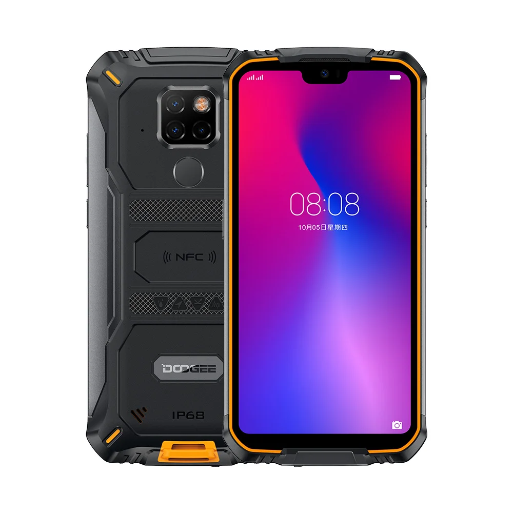 

DOOGEE IP68 S68 Pro Android 9.0 System 6G+128G Memory 6300mAh Big Battery 21MP+8MP+8MP Rear Camera 4G Smartphone