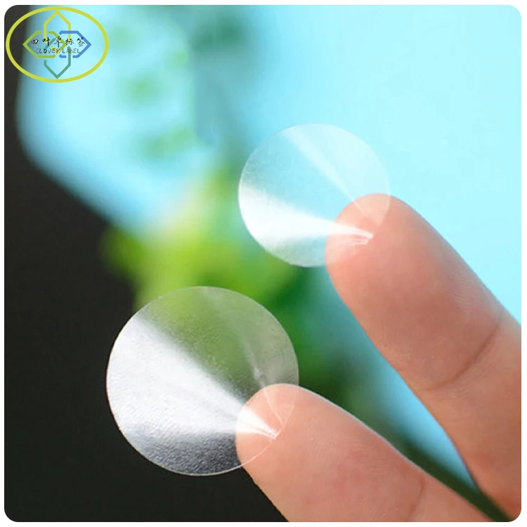 

Clear Vinyl PVC transparent round 15mm/20mm/25mm/30mm/35mm/40mm/50mm rectangular square oval sealing stickers