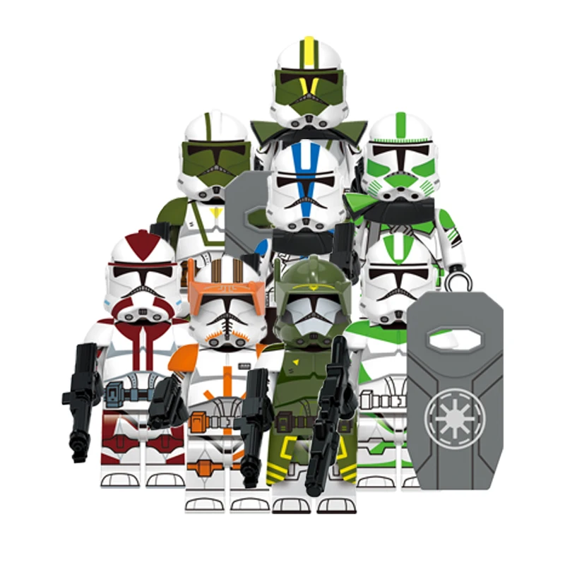 

X0345 SW Movie Series Soldiers Wars Figures Appo Commander Storm Clone Doom Trooper Building Block Children Toys Bricks Juguetes