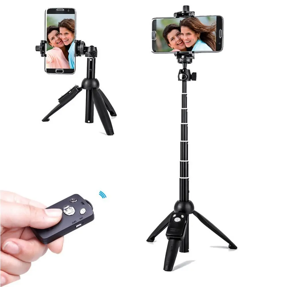 

YUNTENG 9928 Wireless Bluetooths Remote Extendable Selfie Stick Monopod phone stand holder 3 in 1 Camera Tripod for smartphone