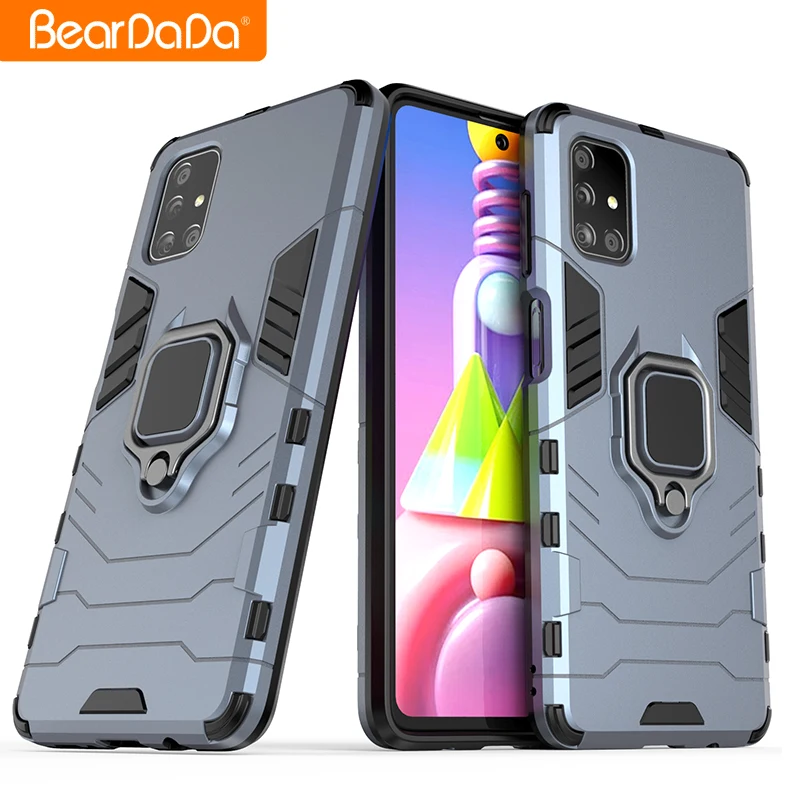 

Production wholesale hard pc phone case cover for Samsung M51 hard pc shockproof silicone military grade phone case