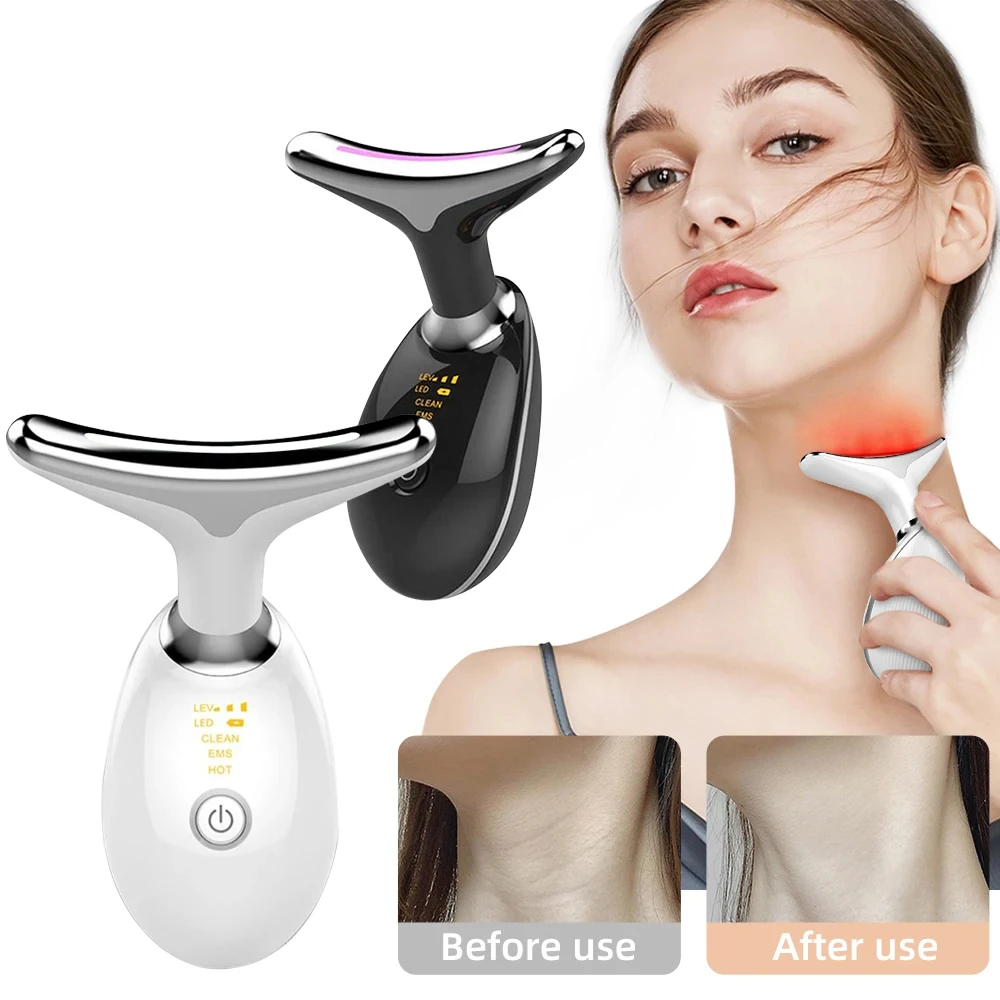 

2024 Multi-function EMS Skin Tighten Beauty Device Anti Wrinkle Double Chin Remover electric Neck Face Lifting Massager device