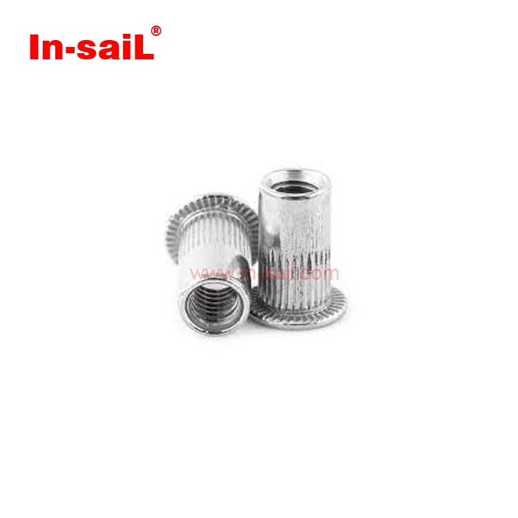 

M4 M5 M6 M8 Stainless steel open end pressure riveting nut for hardware and plate riveting