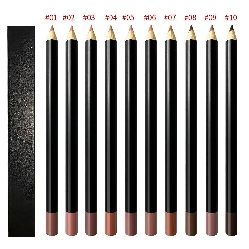 

20 Color Nude Matte Lipliner Waterproof Easy To Color Vegan Lip Liner Private Logo