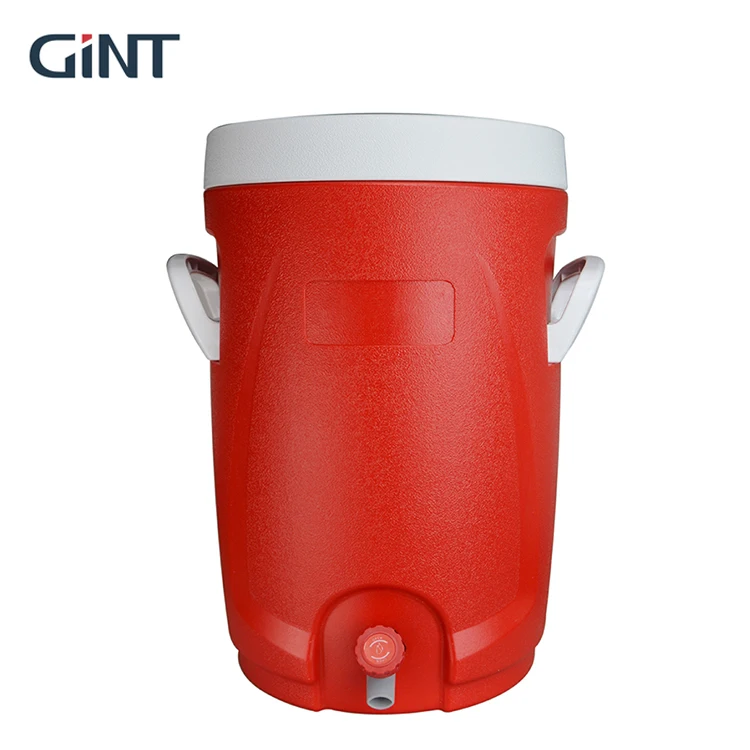 

GiNT 20L China Factory Outdoor Camping Ice Water Cooler Jug Insulated Round Plastic Ice Coolers with Top Quality, Customized color