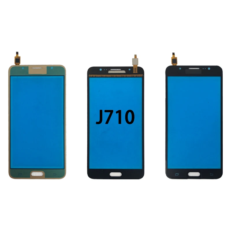 

black high quality touch screen for samsung Galaxy j710 lcd digitizer replacement j7 2016, Black/gold/white