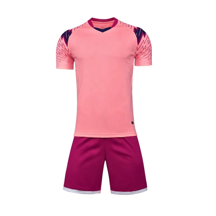 

2021 Latest Model Sport Football Training Suits Pink High Quality Jerseys Soccer, Any colors can be made