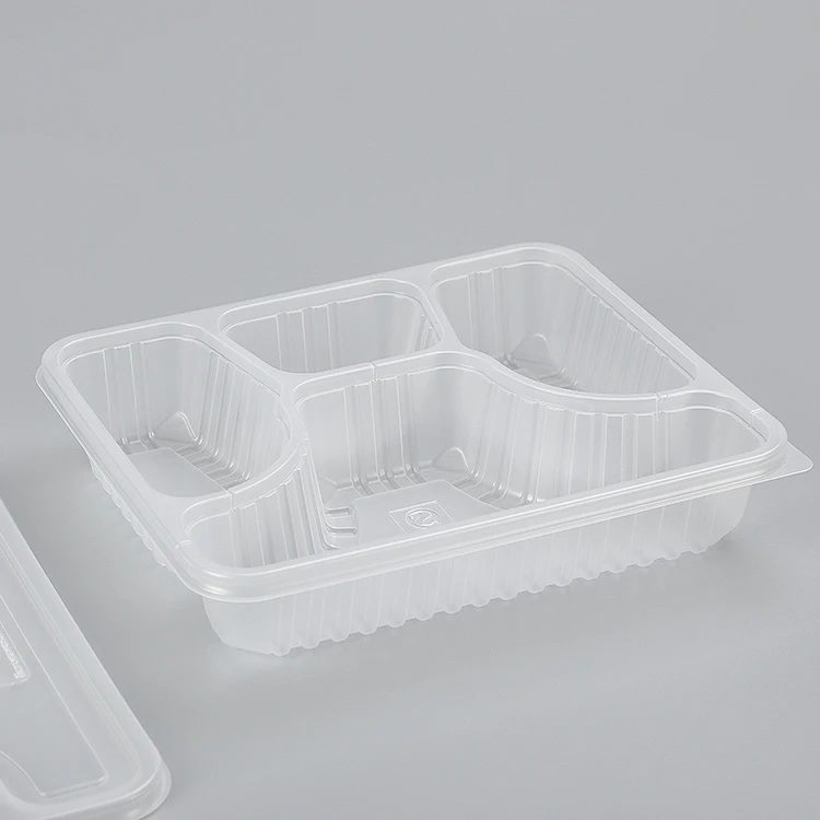 4 compartment plastic food disposable bento lunch boxes container takeaway box