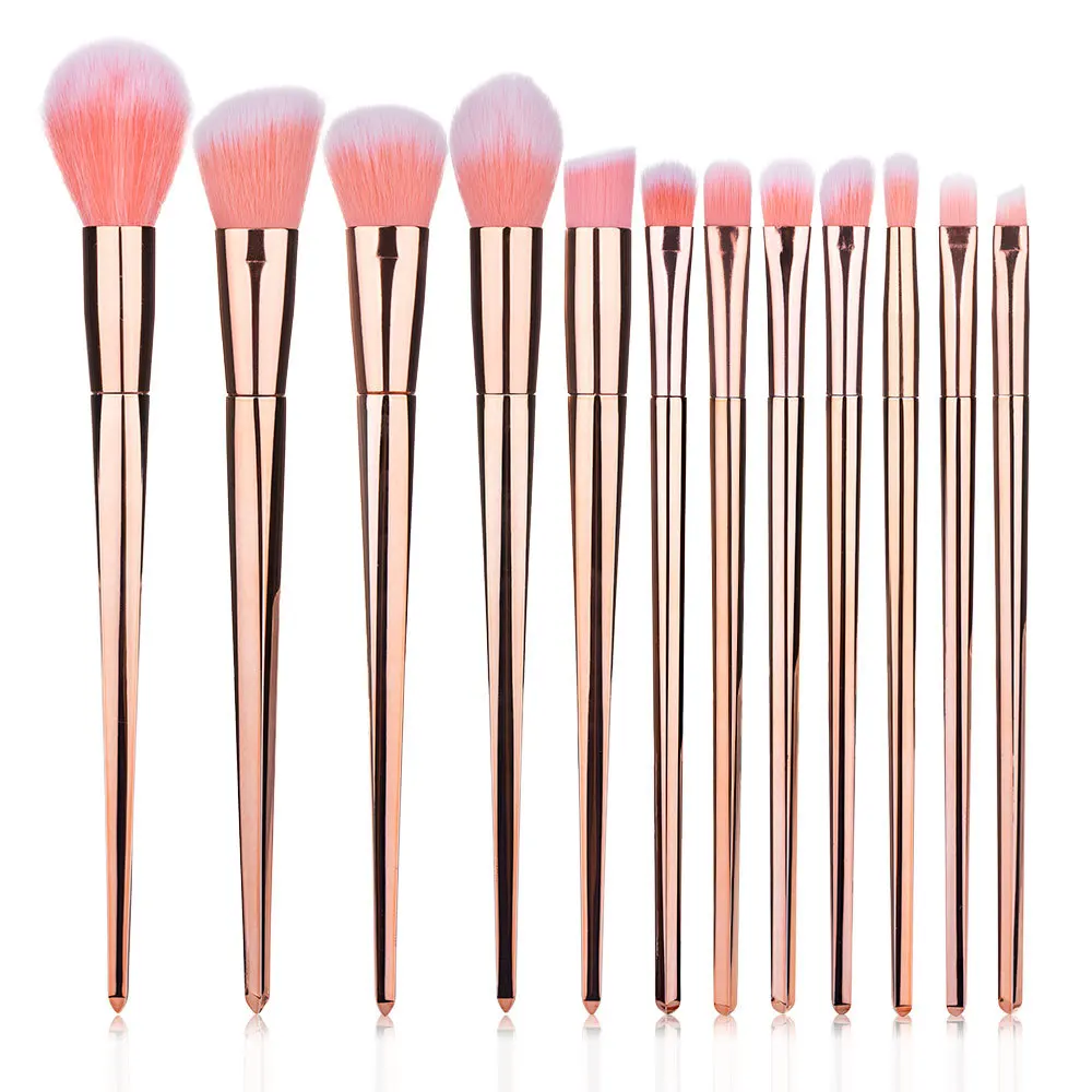 

Wholesale 12PCS private label Makeup Brushes Tools Face Cosmetic Foundation Brush Private Label Brushes Makeup kit on amazon