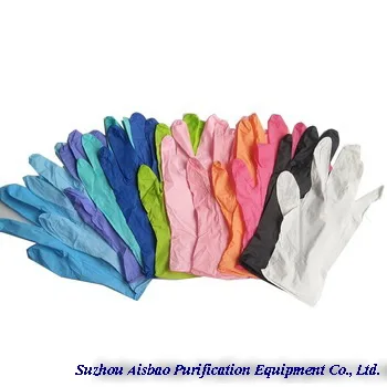 
Colorful Nitrile Dental Examination Gloves Powder Free 