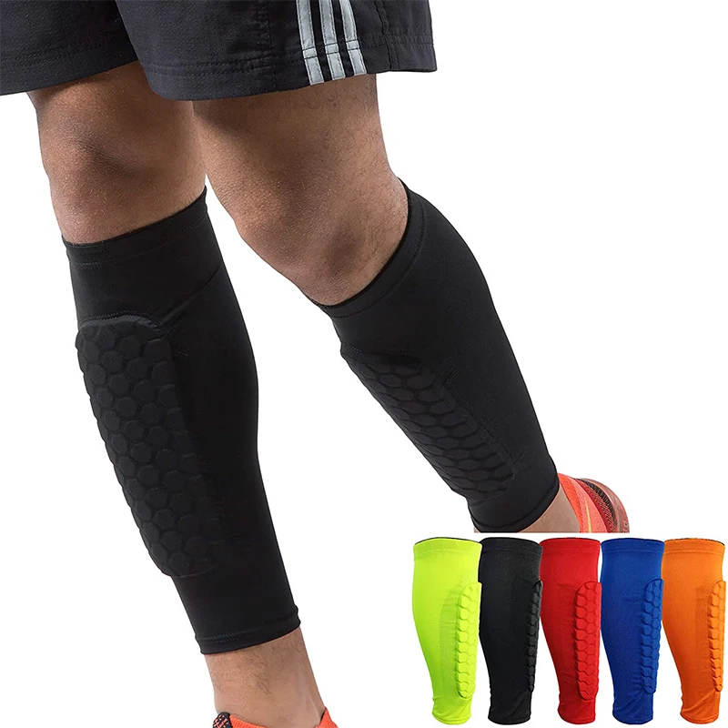 

Best Sports Calf Protector Sleeve Soccer Shin Guard Shin Pads For Football, Soccer, Black,green,red,blue,orange