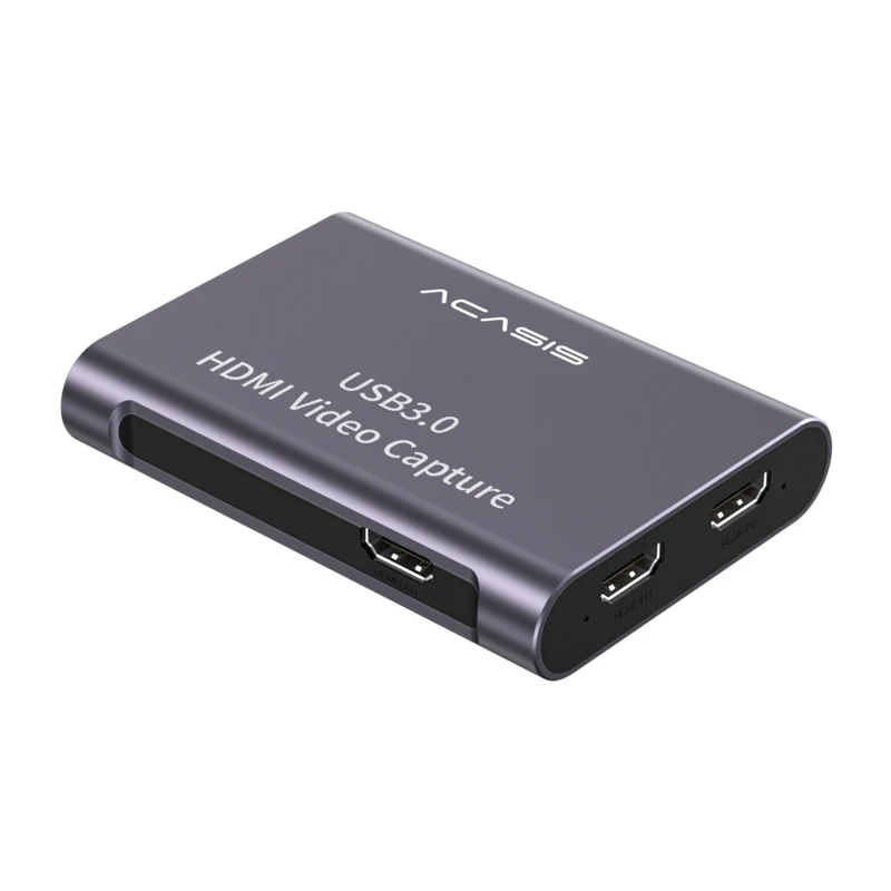 

ACASIS Dual-Channel HDMI-compatible Video Capture Card 4K/60Hz 1080P/60Hz for iPad/Switch/PS5/Live Streaming/Game/Camera/Meeting