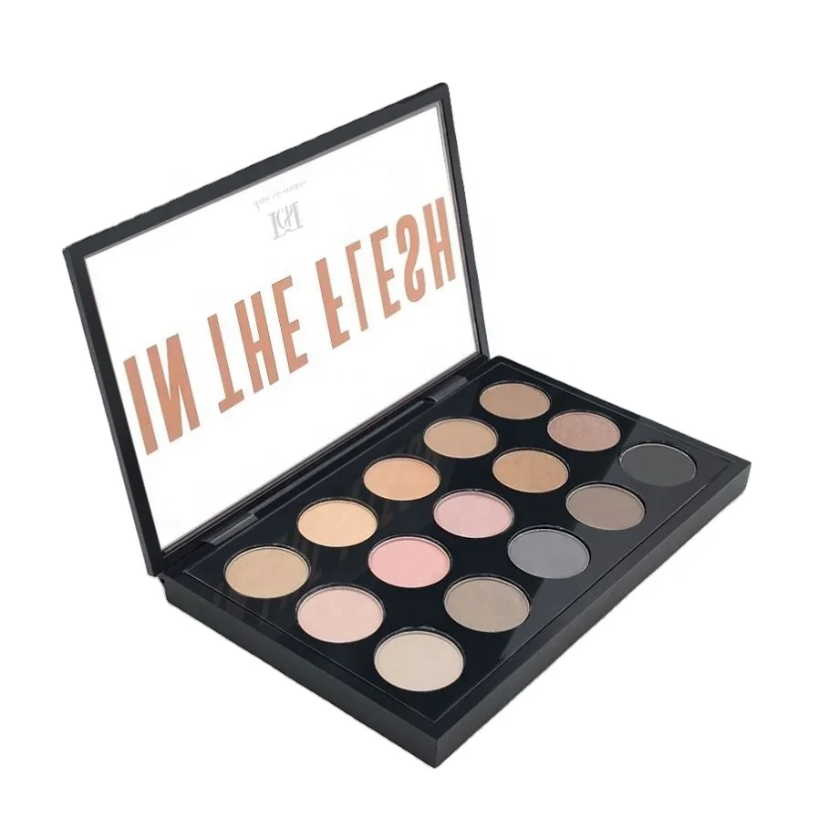 

Fashion Cosmetic Makeup 15 Colors Nude Eyeshadow Palette Earth Tone Matte Pigment Eye Shadow Waterproof Make Up, As pictures show