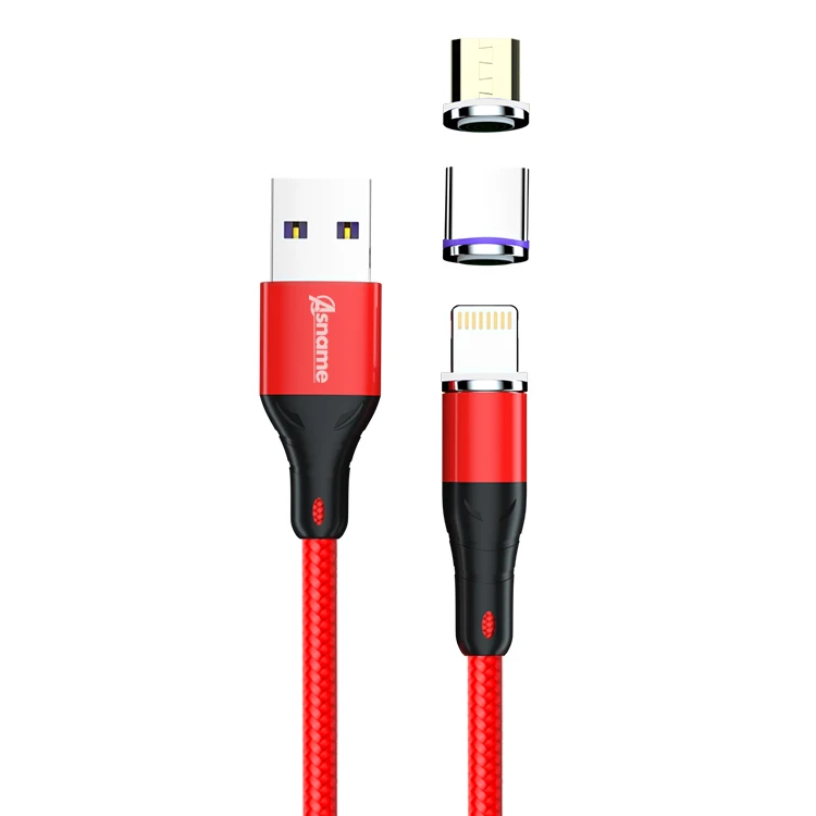 

1M High quality cell phone 3 in 1 magnetic fast charging usb cable 5a for huawei mate 30 pro