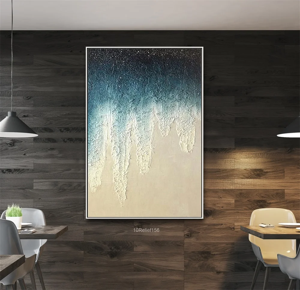 

100% Hand Painted Contemporary Wall Art Modern Abstract Thick Texture Oil Painting for Hotels