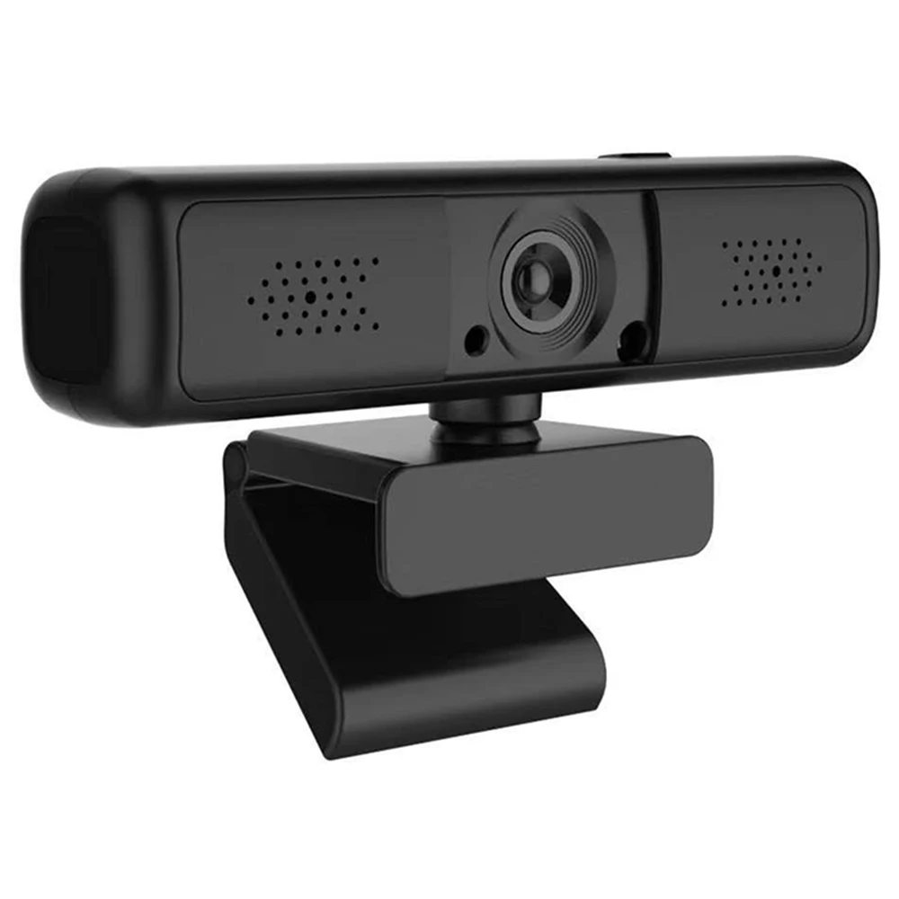 

Omni Directional Noise Cancellation Dual Mic Fixed Focus 5X Digital Zoom Streaming Windows Hello 4K 8MP USB Webcam