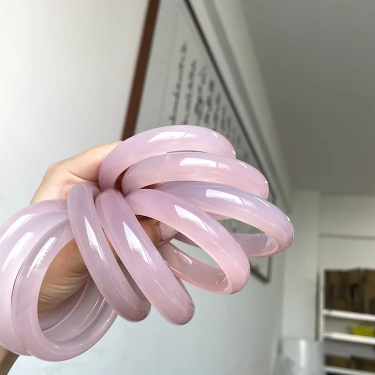 

natural stone pink jade jewelry real jade bracelet bangle