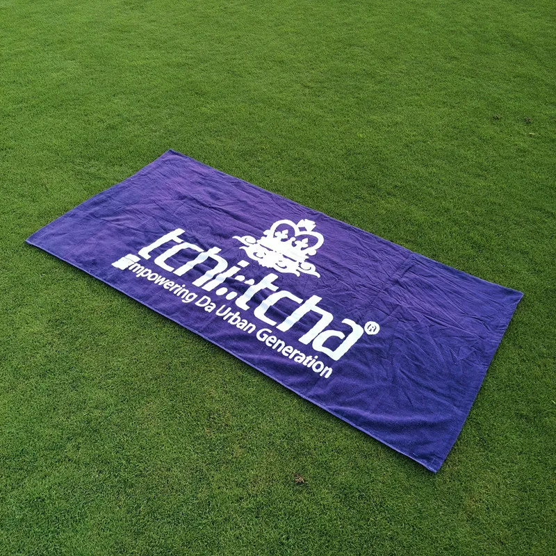 Digital Printed Personalized Towels 100 Cotton Custom Beach Towel With