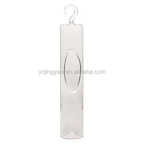 

Clear Cylinder Glass Tube Flower Vase with Hook