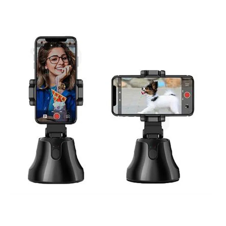 

Hot Sale Auto Tracking Smart Shooting Phone Holder 360 Rotation Auto Face Tracking Holder with Gesture Control, Black