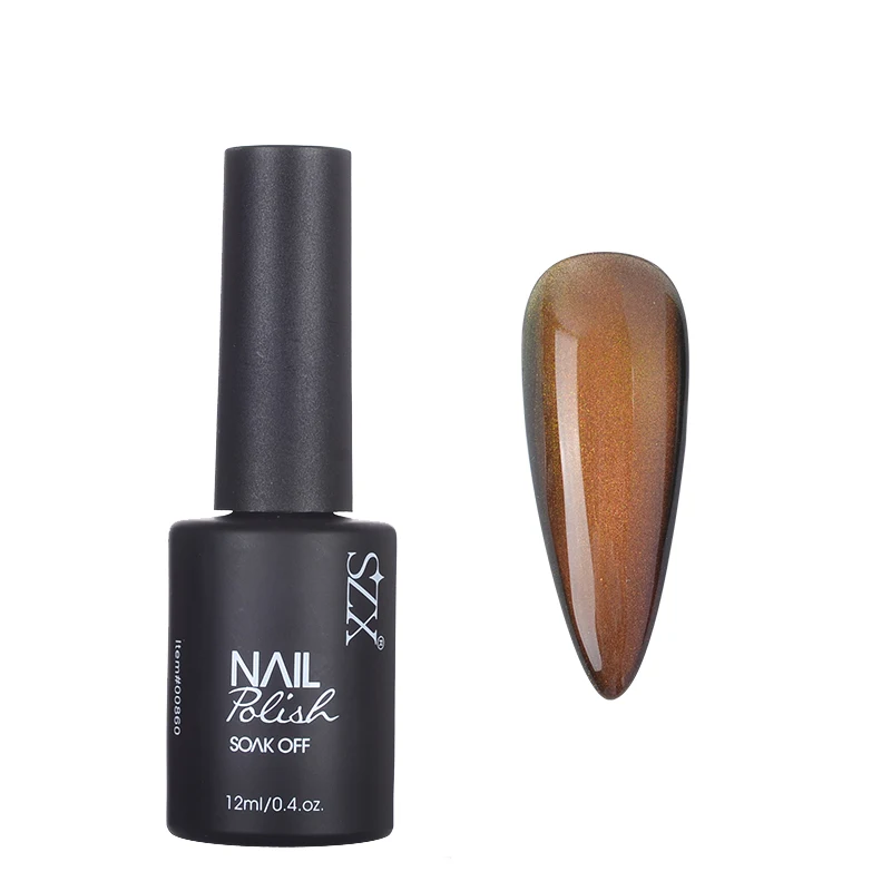 

Best Quality China Manufacturer 3D 12ml Vegan Custom Uv Cat Eye Gel Nail Polish, Colorful
