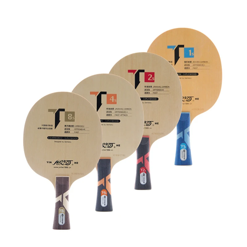 

Yinhe T1S T2S T3S T4S series Hinoki wood with carbon fast offensive tale tennis blade