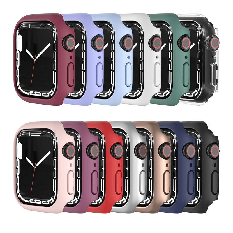 

41mm 45mm Watch Cover  Case Bumper PC Cover Protector For IWatch7, Many colors are available