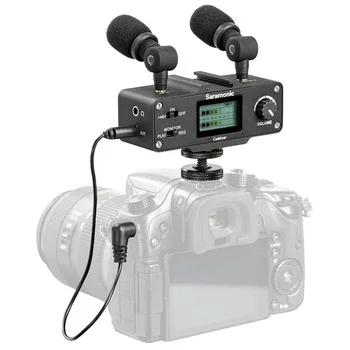 

Saramonic CaMixer On-Camera Audio Adapter and Mixer with Dual Microphones for DSLR, Mirrorless and Video Cameras