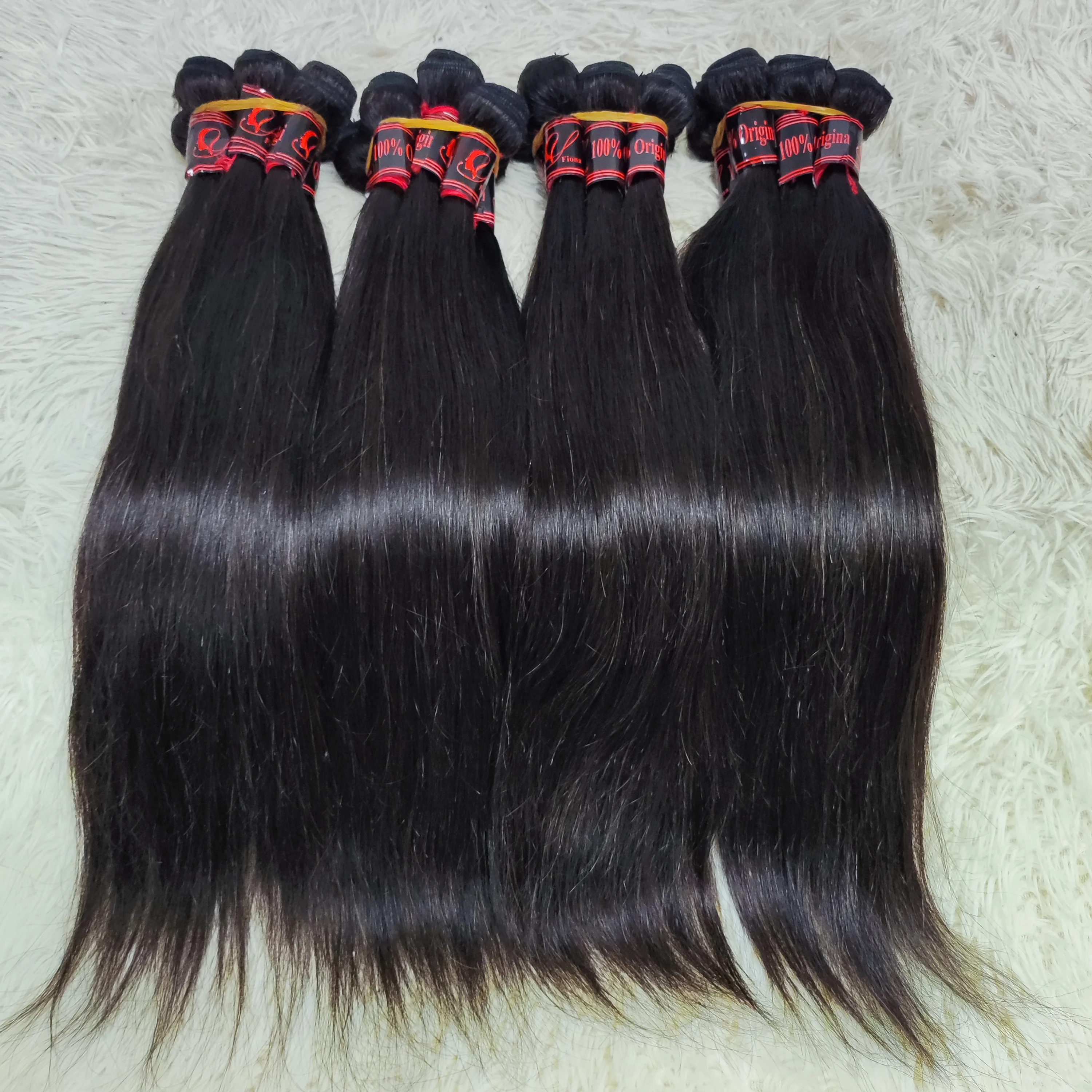 

Letsfly wholesale smooth hair 18inch 100% human hair bundles in stock 9A grade natural color Brazilian virgin hair extension