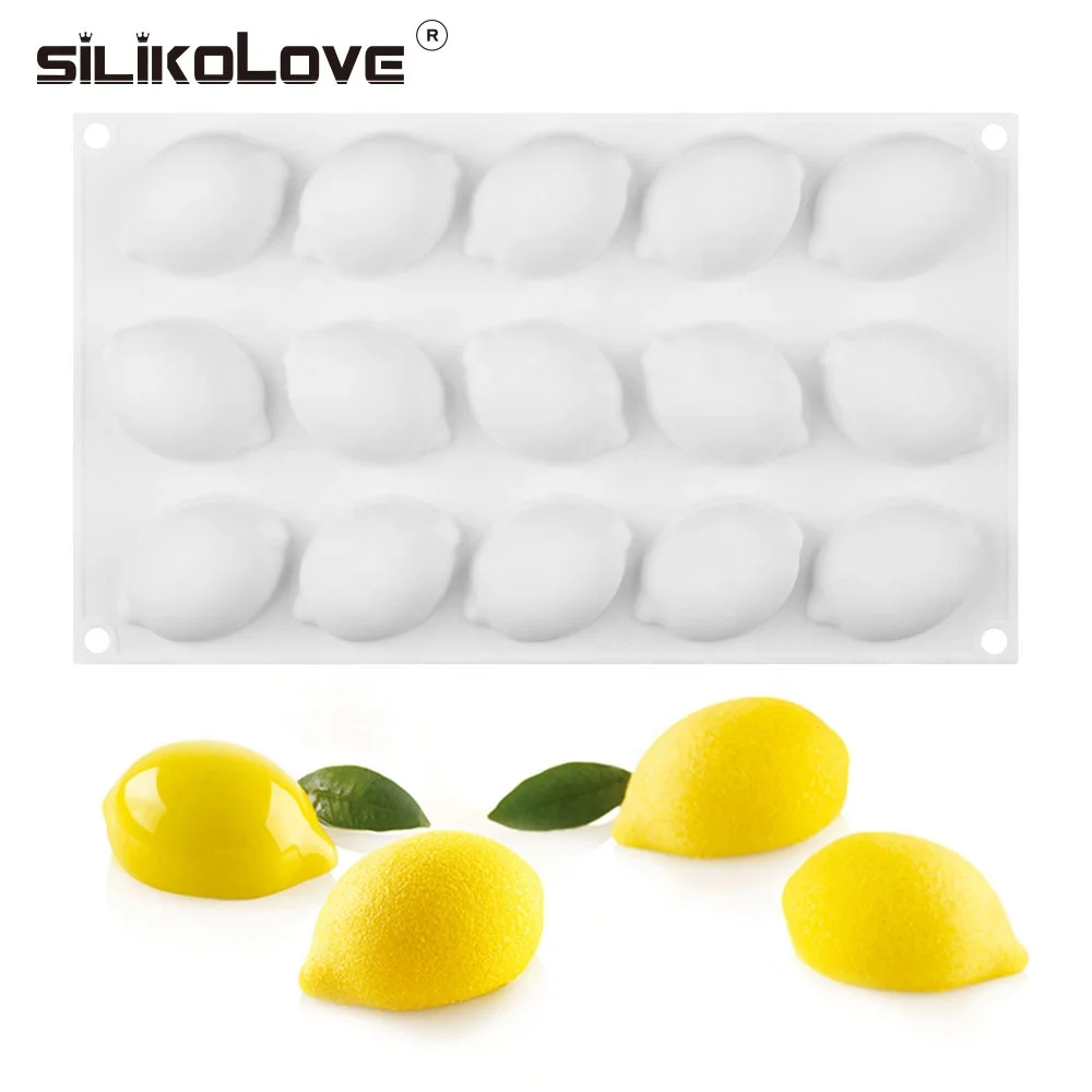 

Silicone 3D fruit shape cake mold for mousse dessert mould lemon chocolate pastries molds DIY baking tray