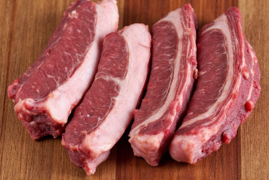 Snake River Farms beef spare ribs on tray