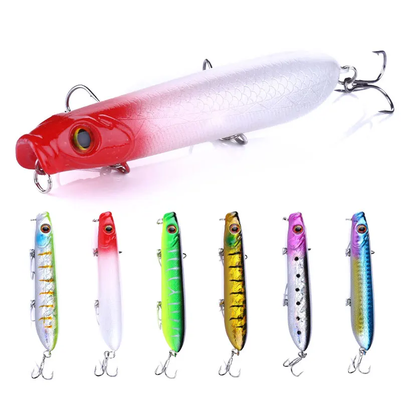 

Wholesale low price 10.5cm 15.7g hard plastic fishing bait lifelike artificial popper lure, 6 colors as pictures
