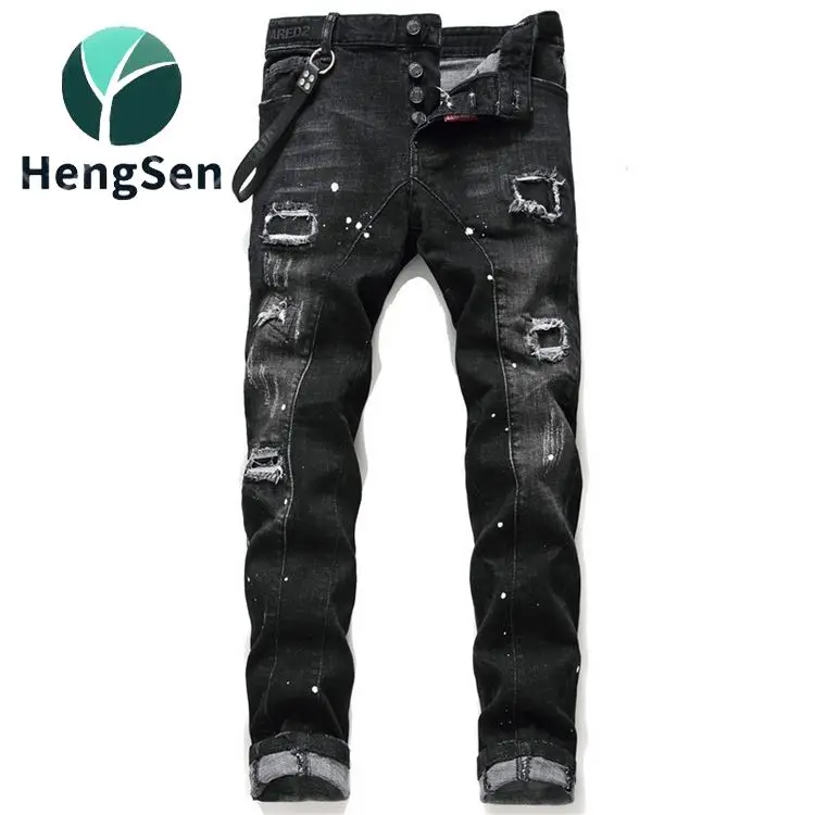 

High end jeans fashion DSQ jeans, Yellow/white & black/white