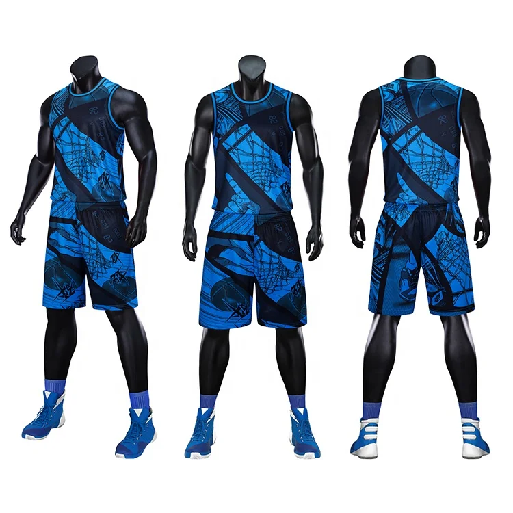 

Custom Logo High Quality Sports Wear Sublimation Mesh Basketball Uniforms Men Reversible Basketball Jersey, Custom color