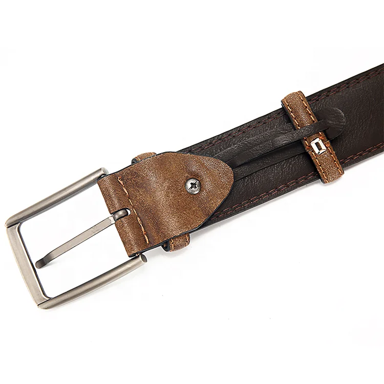 

High quality men belt custom real leather casual jeans men belt