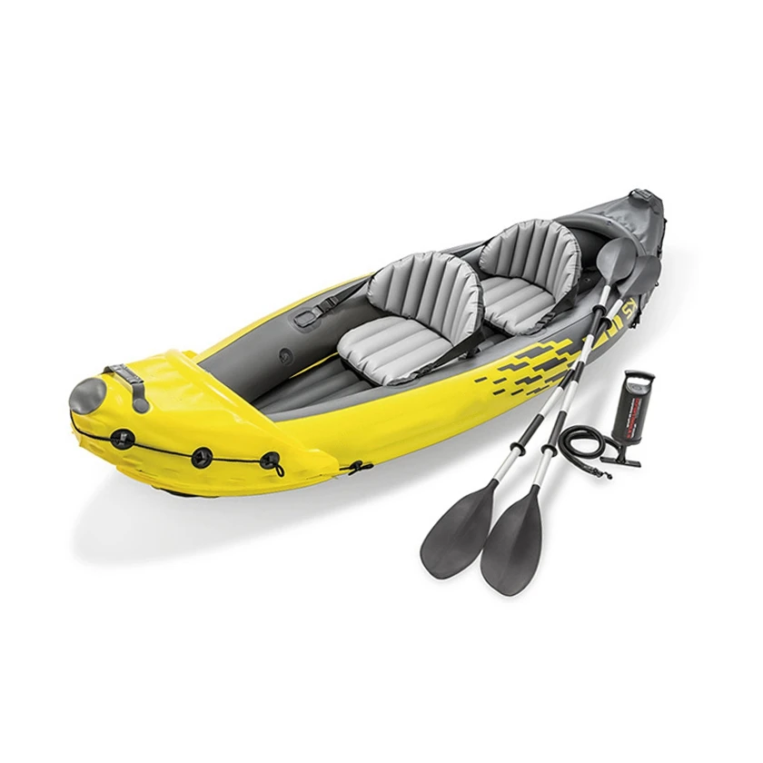 

Intex Explorer k2 kayak inflatable rowing boats 10ft 2 people drop stitch tandem canoe kayak inflatable boat for sale, Greyblue