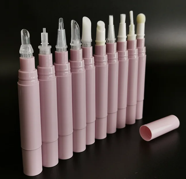 

Spot 5ml pink lip gloss empty tube concealer tooth beauty pen foundation liquid nail polish eyelash growth liquid rotating pen