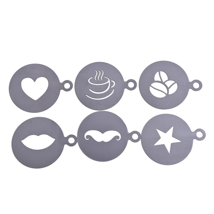 

Stainless Steel Coffee Decorating Tool Coffee Latte Art Tool Cappuccino Decorating Stencil/Coffee Art Stencils