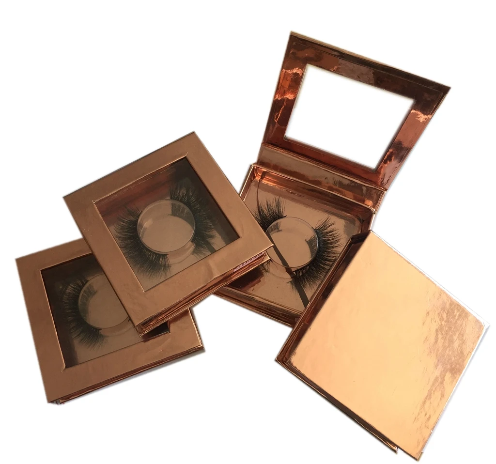 

custom square eyelash box for mink lashes3d wholesale vendor square lash box