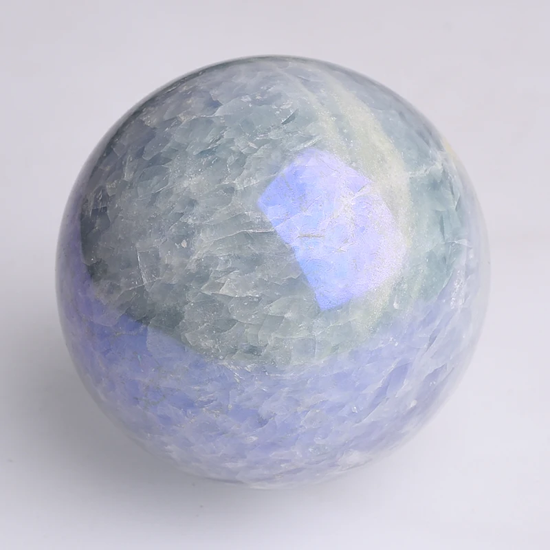 Wholesale Crystal Spheres Folk Crafts Electroplated Crystal Angel Aura Celestite Ball for Home Decor