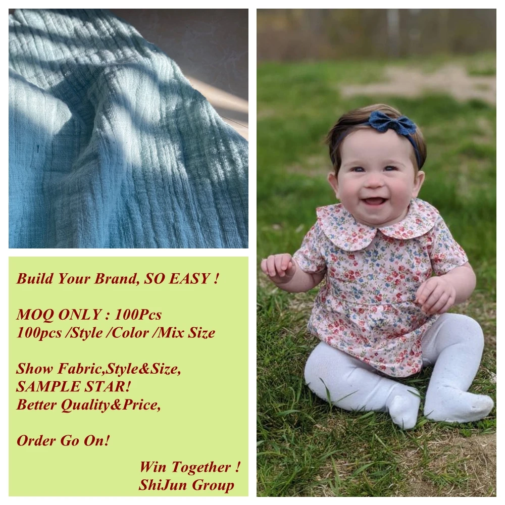 
Shijun Sweet Baby Romper Linen Baby Clothes 