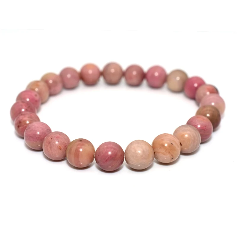 

Trade Insurance 4/6/8/10/12mm High Grade Natural Rhodonite Stone Bracelet