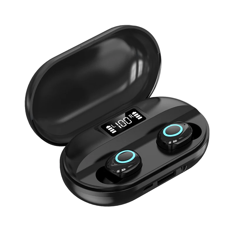 

A41 Wireless Earphones TWS Bt 5.0 Mini Headphone Earbuds Stereo LED Power Display Sports Waterproof Headset With Microphone