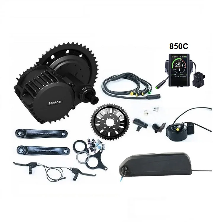 

Bafang 48V 1000W BBS03 HD Ebike DPC-14 850c color display Kit Mid Drive Kit bbshd With hailong Battery Pack 48v 17.5Ah