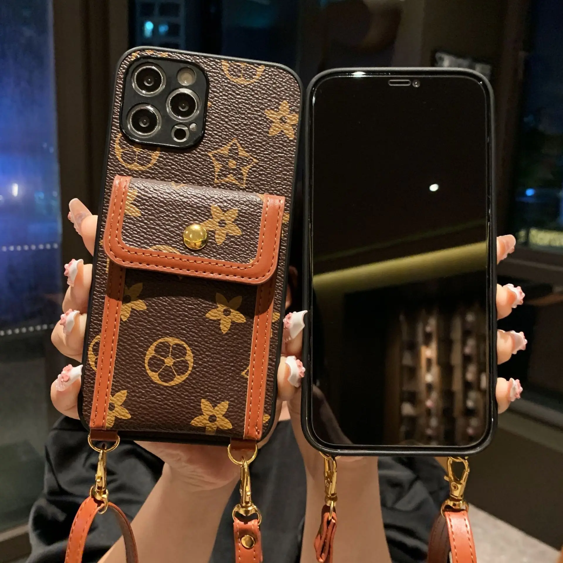 

For Huawei P40 Branded Case Designer Wallet Leather Phone Case For iPhone 13 Pro Max