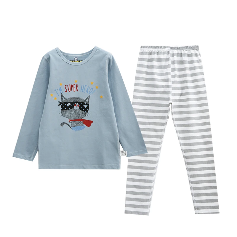 

Custom Comfortable Knitted Soft Sleepwear Set Kids Pjs Pyjamas Cotton Bamboo Kids Pajamas