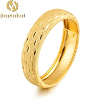 

Jinpinhui jewelry Vietnamese female style printed character push-pull bracelet boutique bao gold thick 999 bracelet wholesale