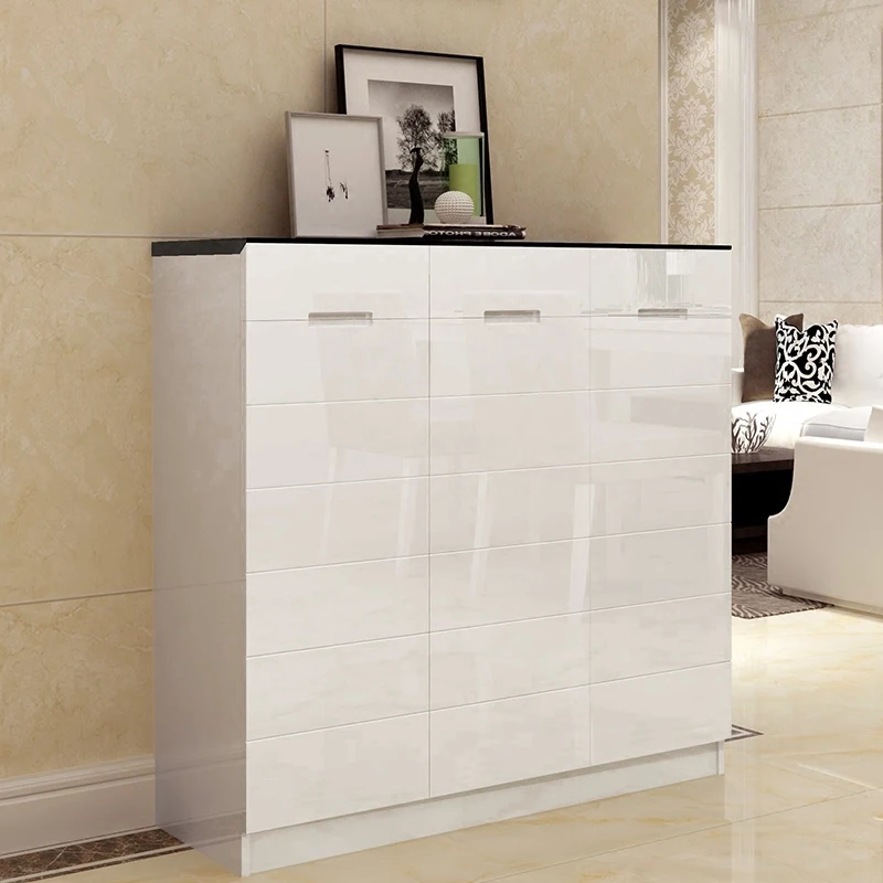 
European wooden shoe storage closet organizer cabinet solid wood rack 